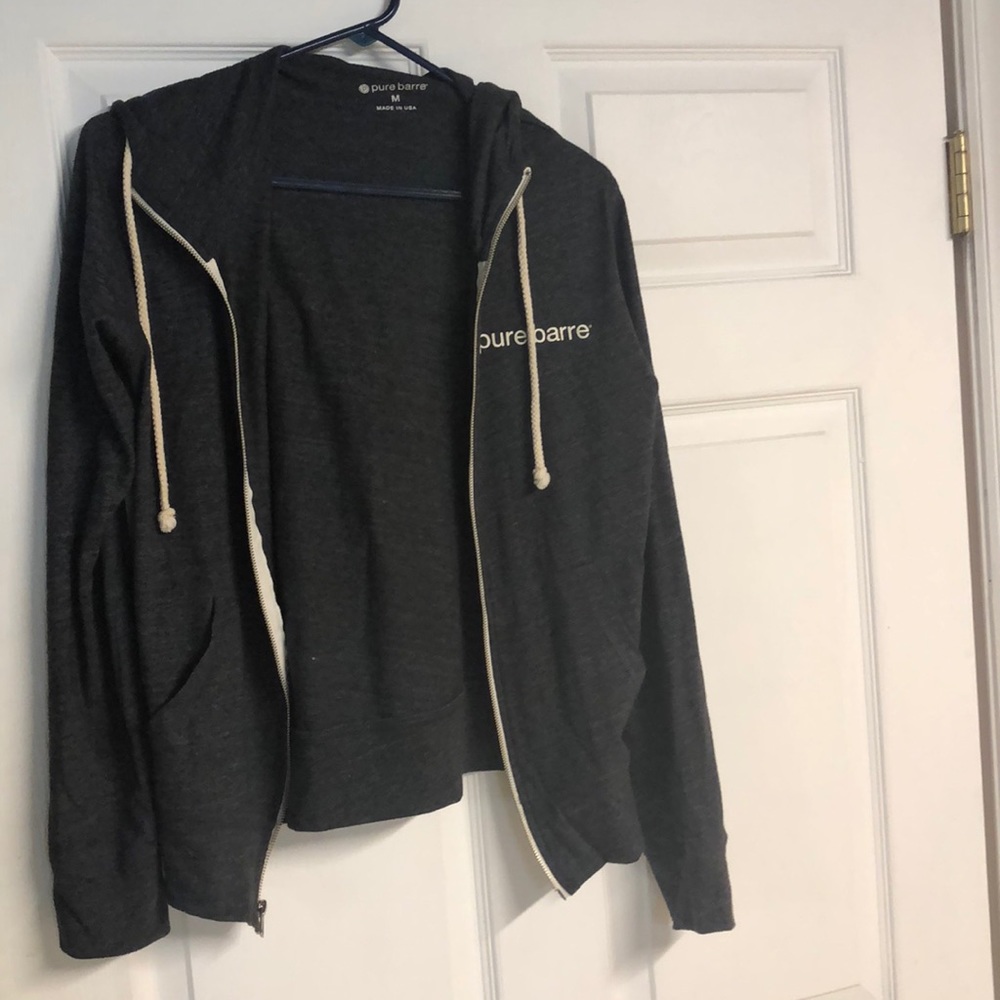 Pure barre zip up hoodie